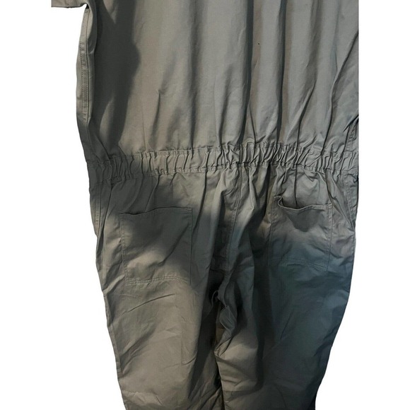 Forge FR Mens Fire Resistant Coveralls Gray Elastic Waist Full Zip Snap 3XL NEW - Picture 16 of 16